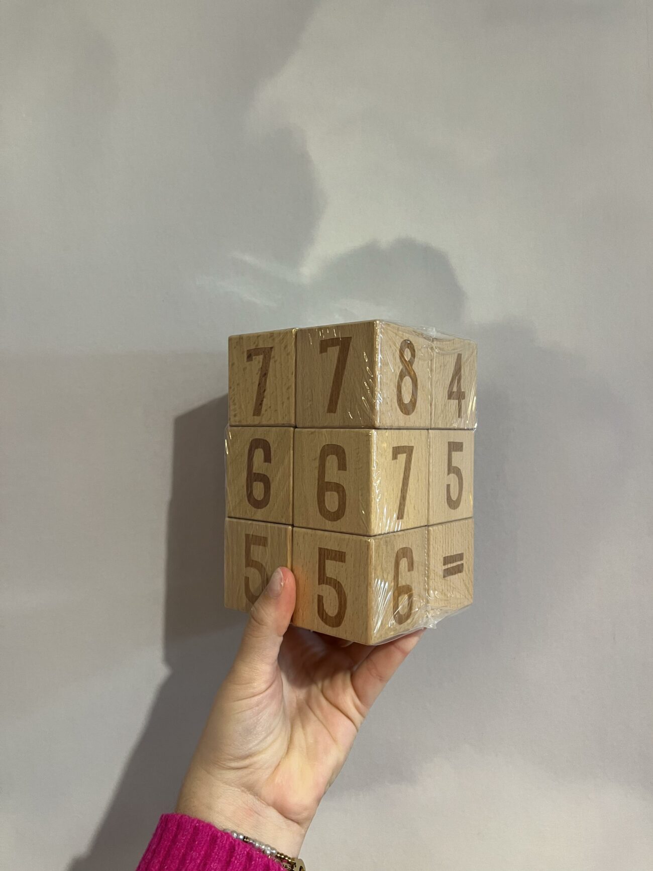 Lot de cubes en bois - Les chiffres