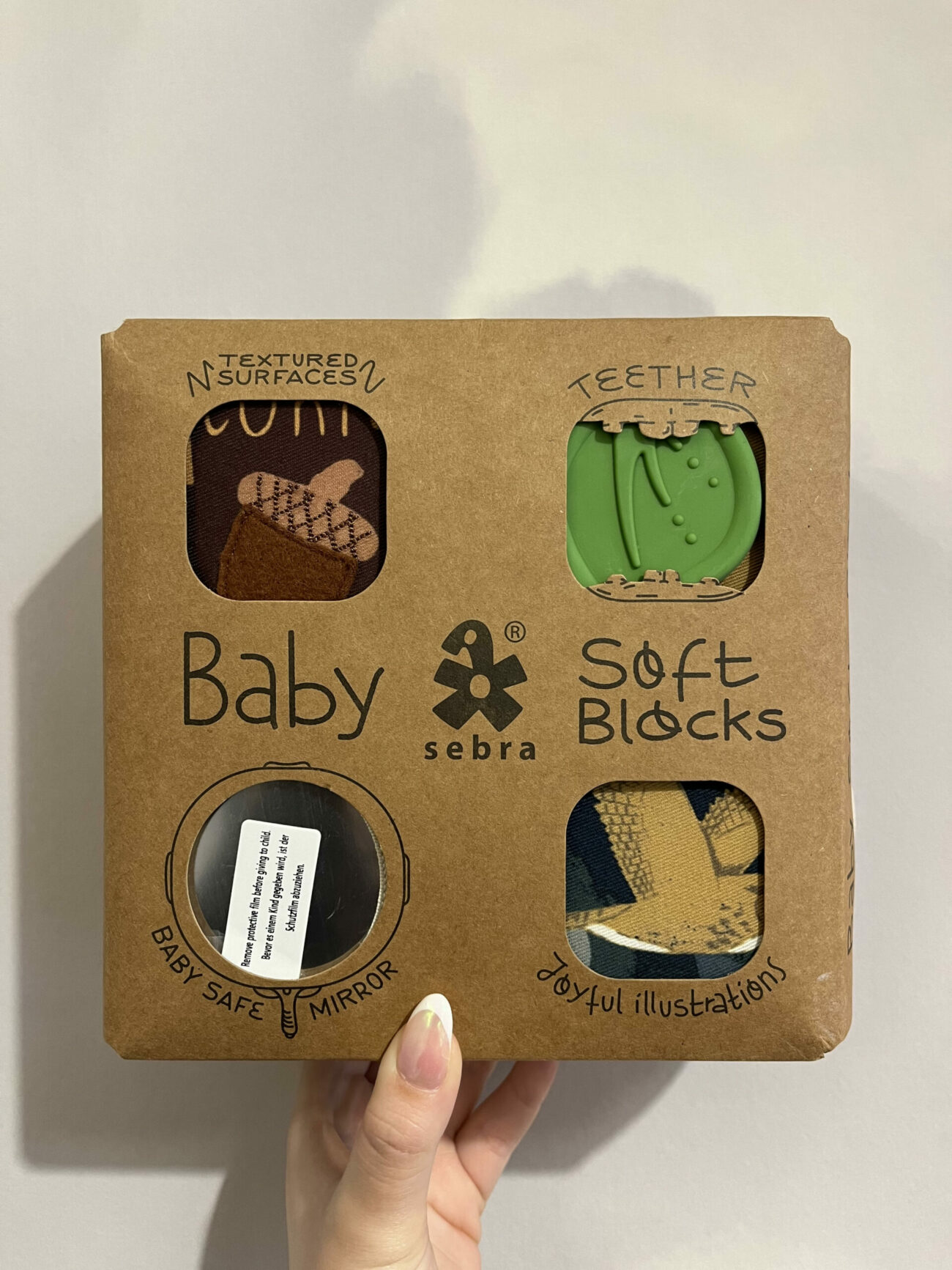Coffret 4 cubes d'activité en tissus