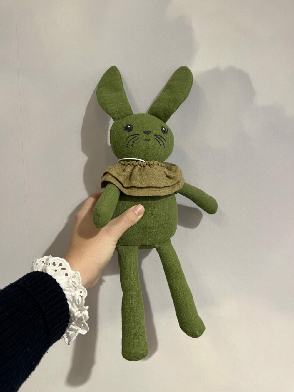 Peluche lapin coton Elodie Détail