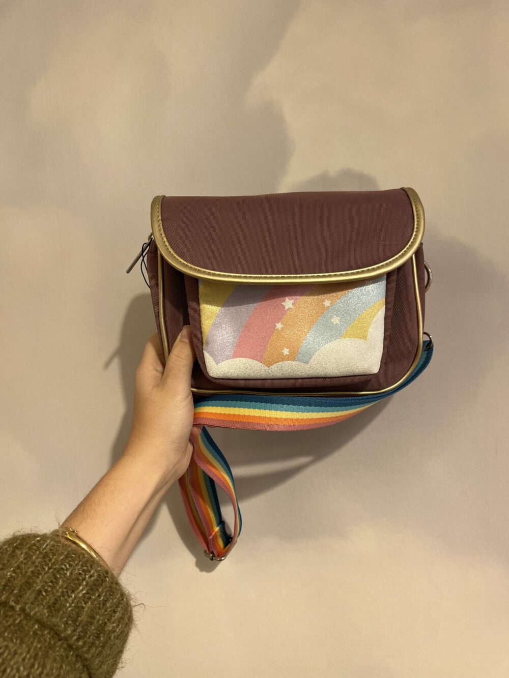 Sac à main / banane arc-en-ciel