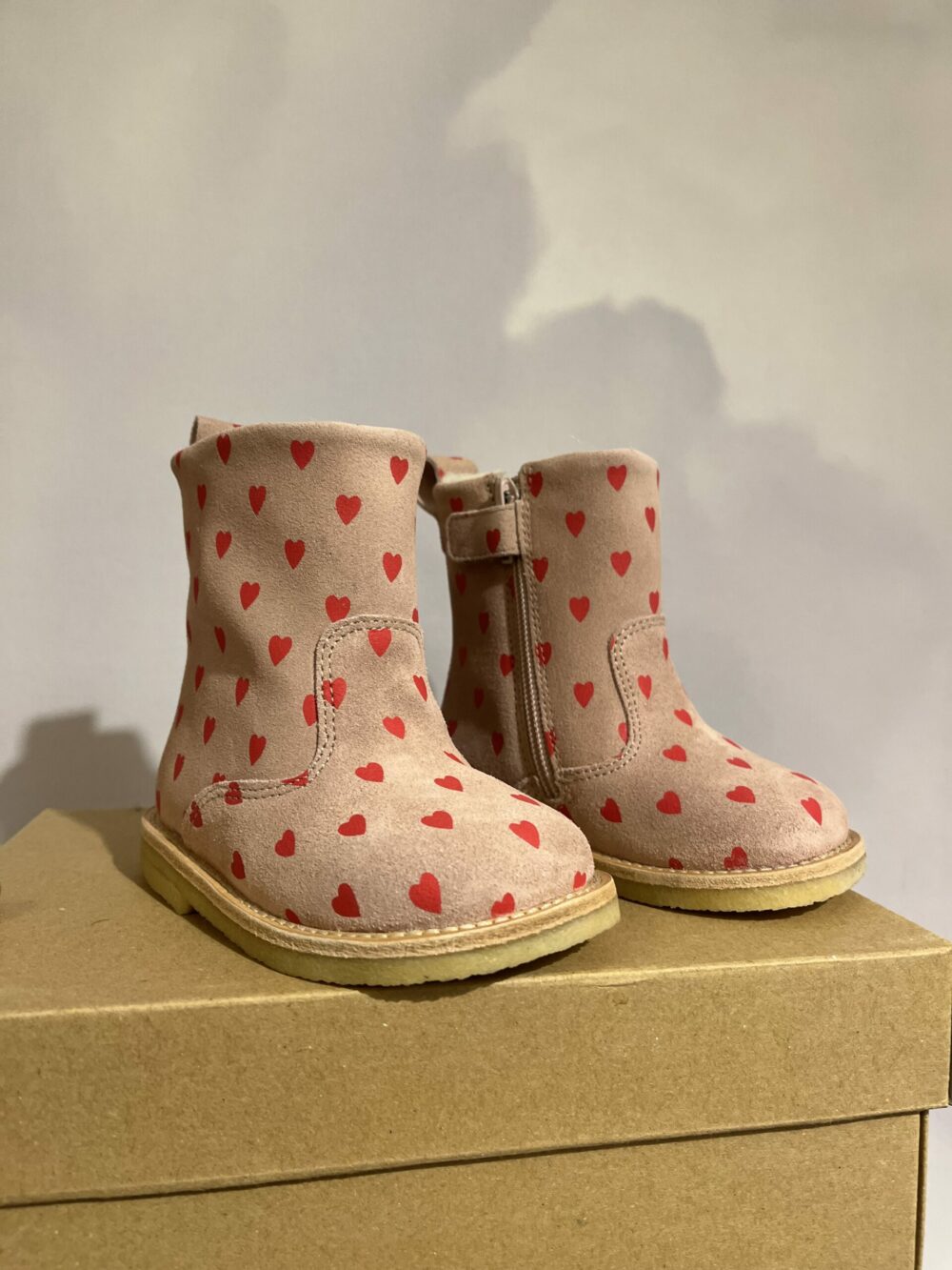 Bottes fourrées mini coeurs