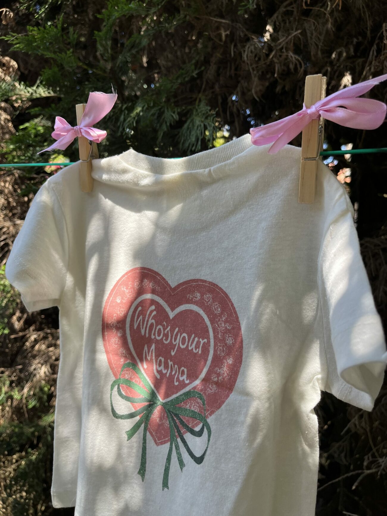 T-shirt lin et coton Who's your mama – Image 10