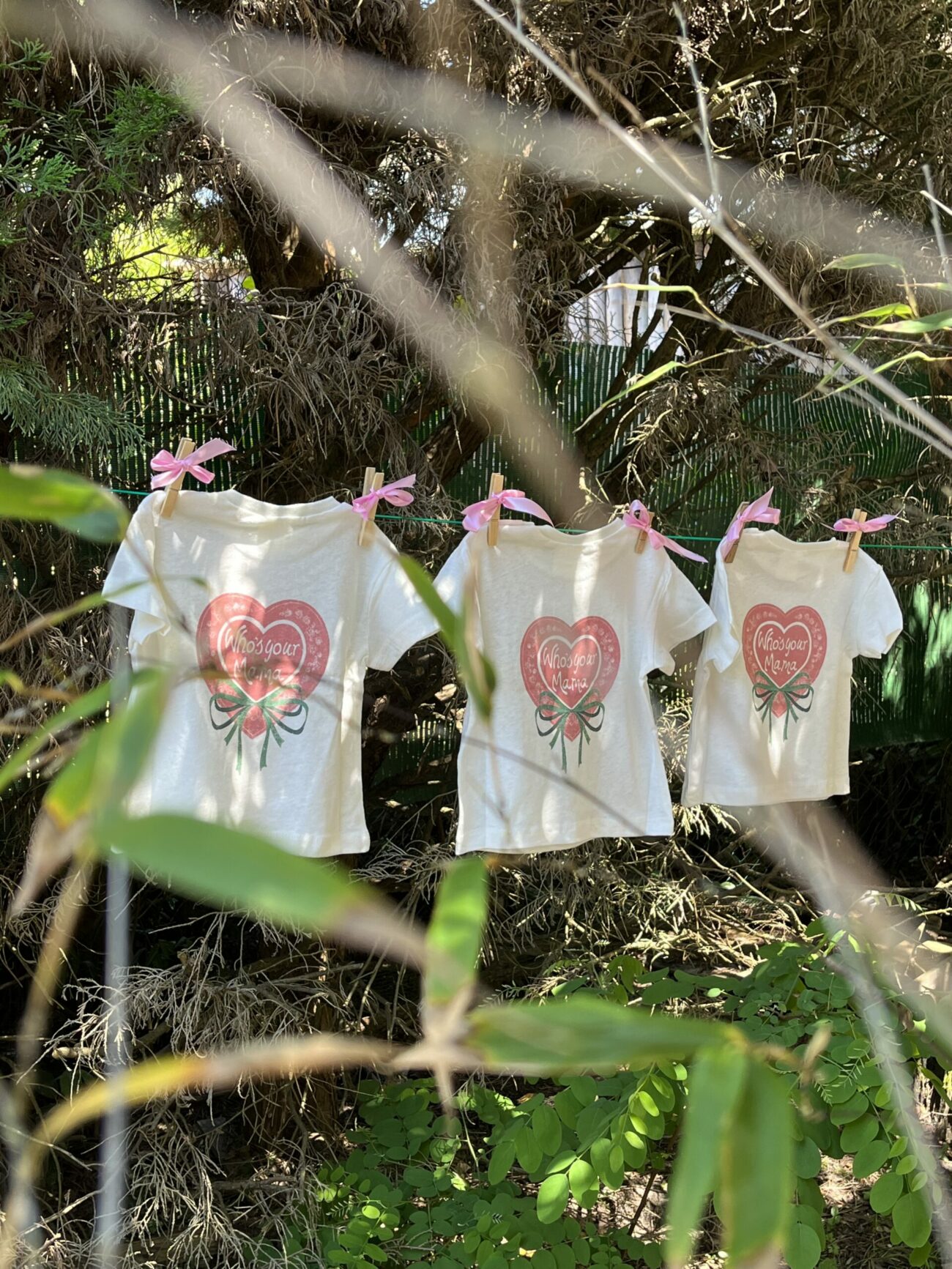 T-shirt lin et coton Who's your mama – Image 13