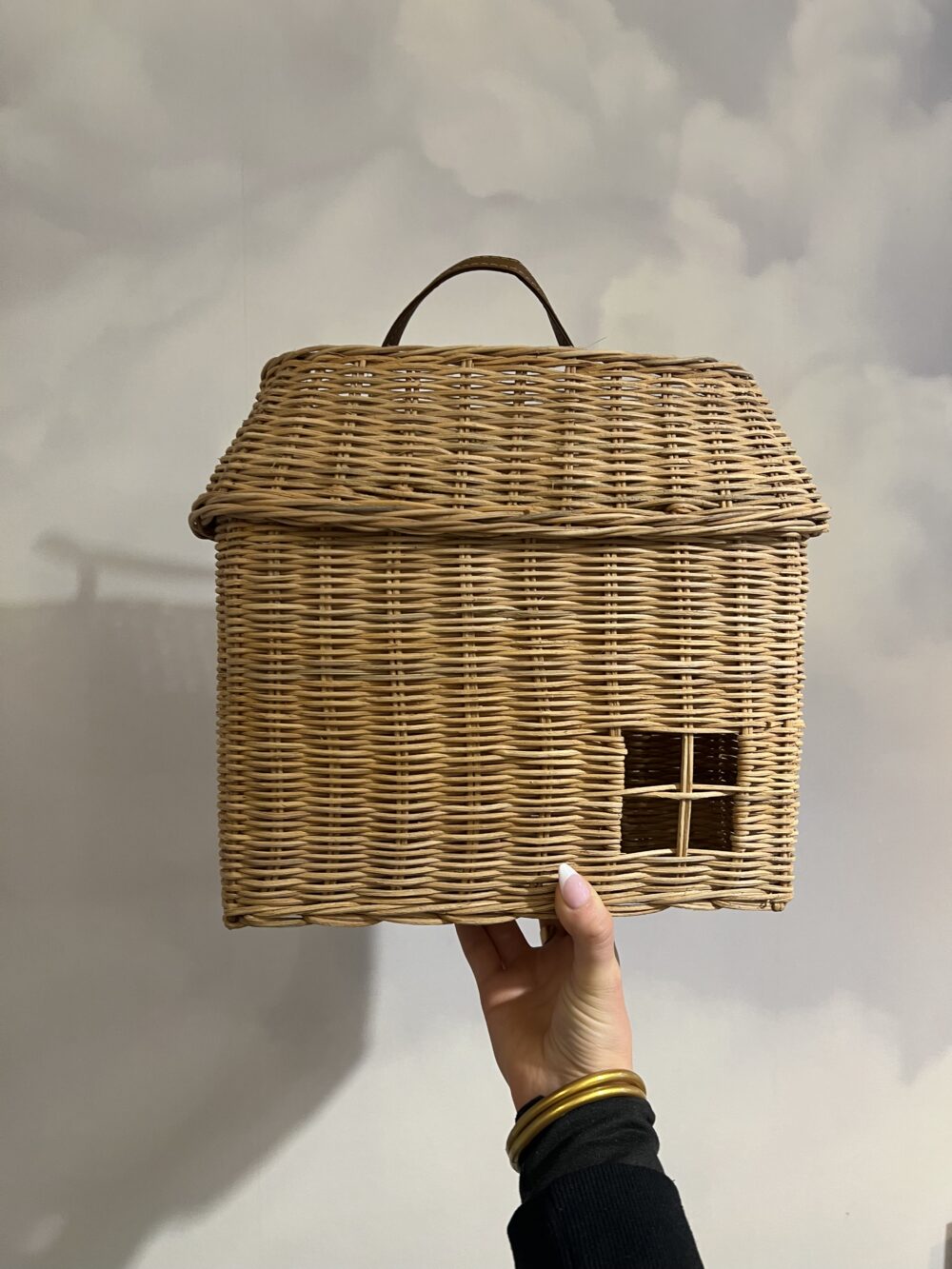 Panier grande maison en rotin