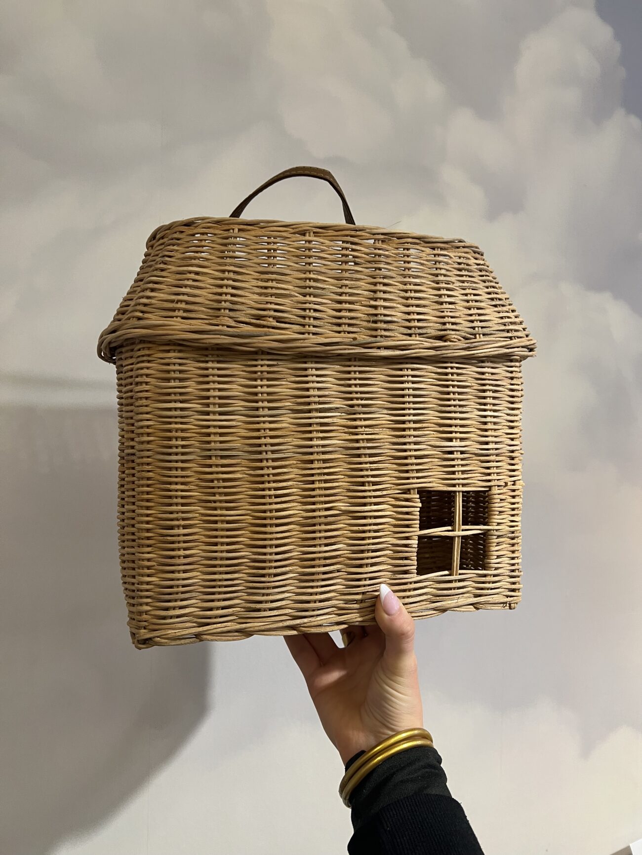 Panier grande maison en rotin – Image 2
