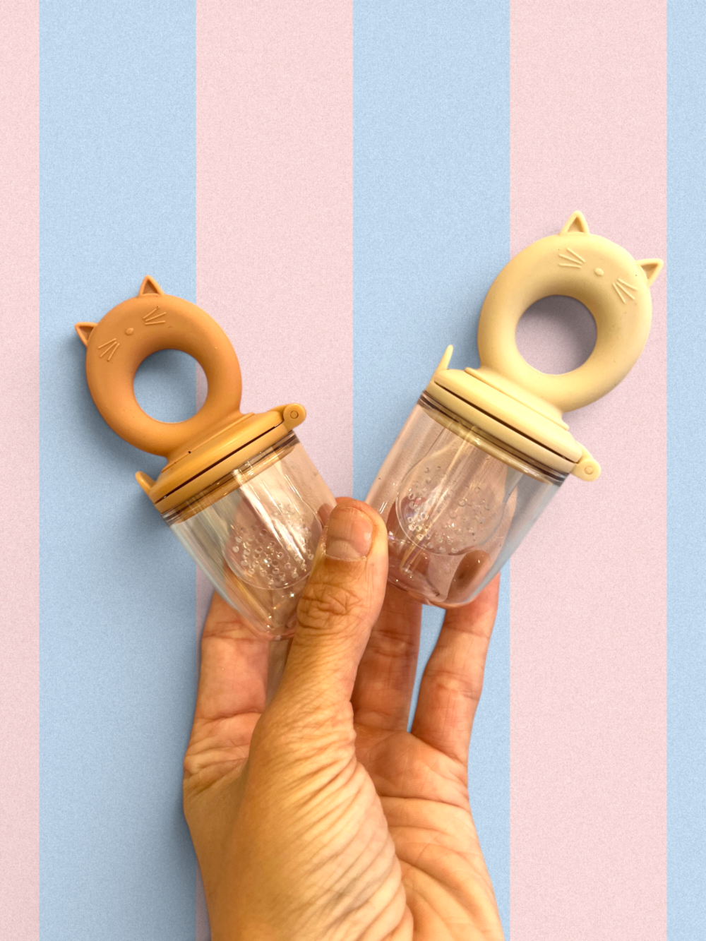 Grignoteuses Rose/Beige