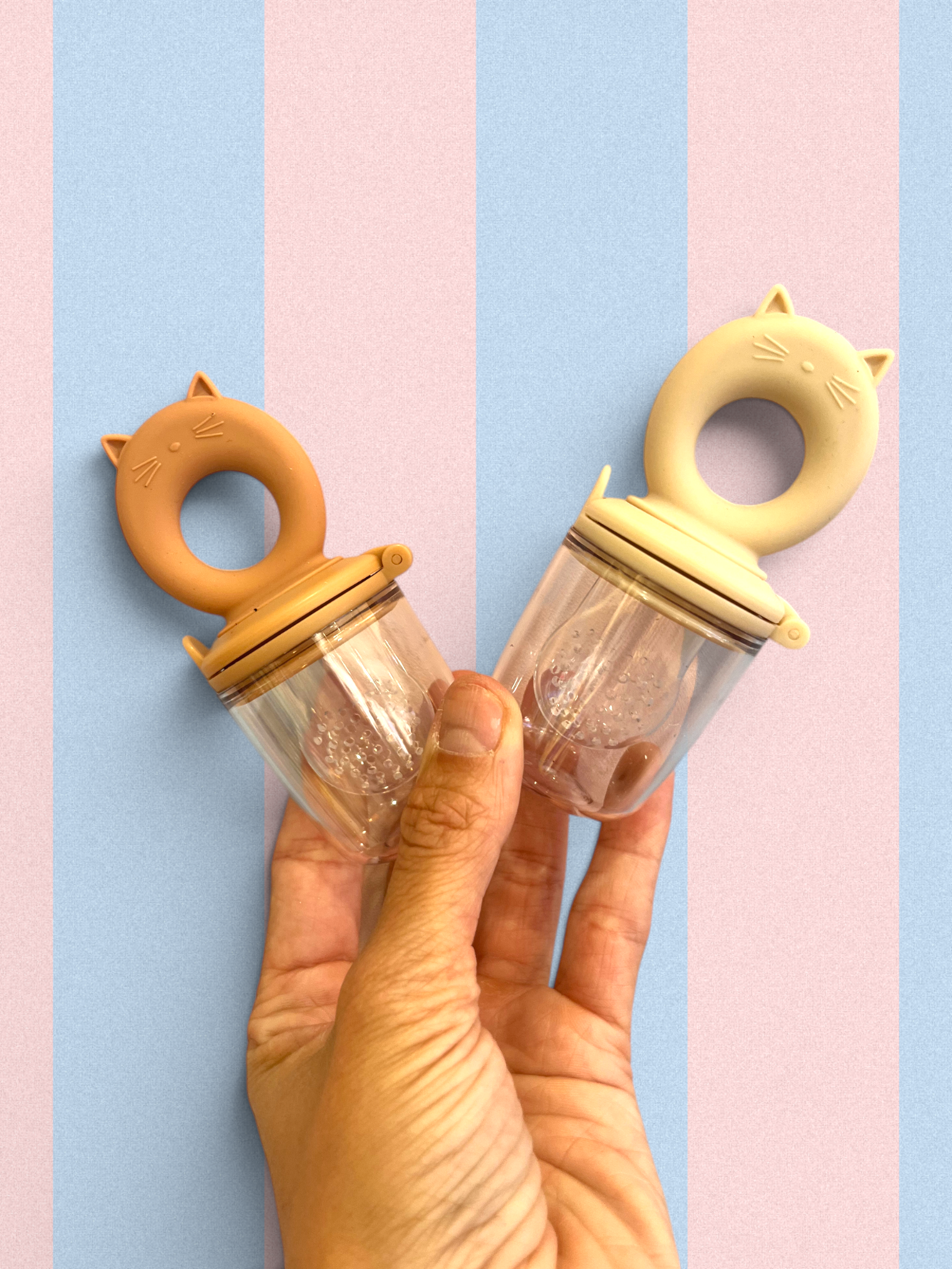 Grignoteuses Rose/Beige