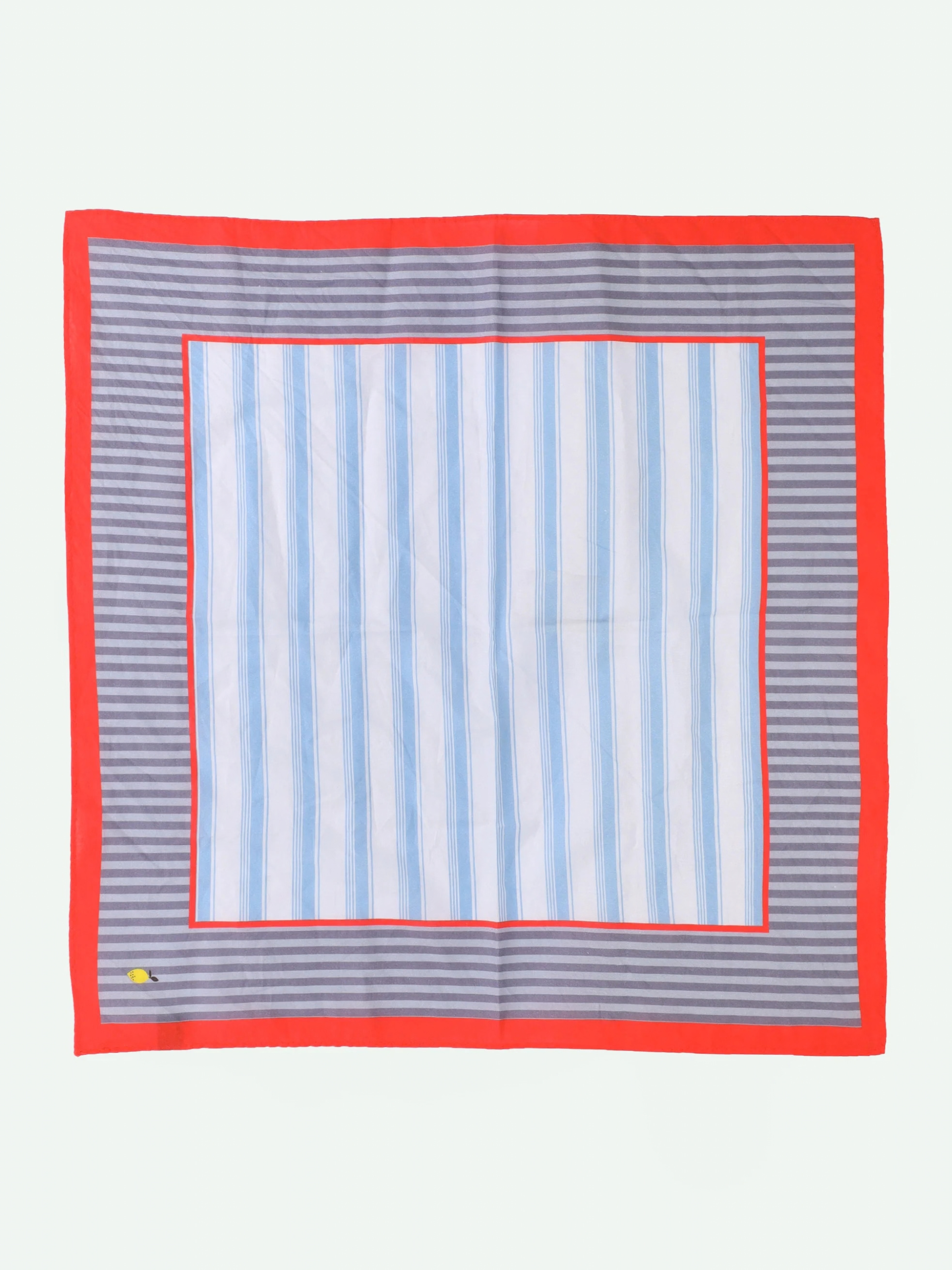 Foulard Rayures - Bleu & Orange – Image 2
